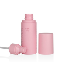 Bouteille de pulvérisation de brouillard rose cosmétique de luxe 100ml 40ml 50ml 60ml 120ml 150ml cylindre logo personnalisé toner bouteilles de pulvérisateur en plastique pour animaux de compagnie