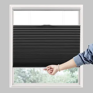 Durable Honeycomb Blinds For Windows Cordless Blackout Black Top Down Bottom Up Cellular Shades