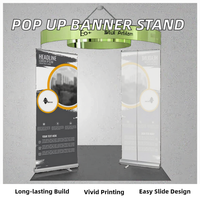 Vente en gros 80x200 cm rétractable Pop-up support de bannière standard vinyle enroulable affichage publicitaire bannière de traction