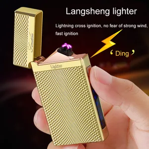 Xiangdebang — briquet USB à Arc Plasma, vente en gros, avec lampe de poche, échantillon gratuit