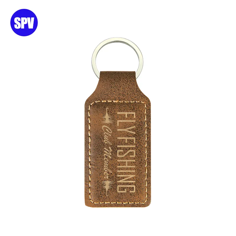 SUPERNOVA New Arrival Laser Engrave Blanks Leather Keychain, Laserable Leatherette Keychains