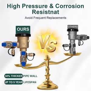 Ondaqua 1 Inch Brass Pressure Vacuum Breaker 400 Psi <b>Sprinkler</b> Backflow Preventer For Farm <b>Irrigation</b> Systems - Product Image 6