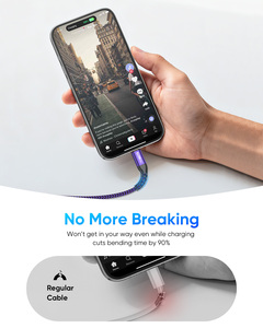 Hot Sale SUNGUY 1m Nylon Braided CE Certified USB C Cable 60W Fast <b>Charging</b> Data Cable Custom USB Cable - Product Image 4