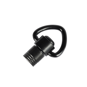 Attache de sangle QD en acier premium avec anneau en forme de cœur, noir mat, durable, à dégagement rapide, équipement tactique d'extérieur - Product Image 5
