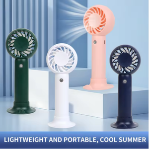 Ventilador de Mano USB Recargable de Alta Velocidad, Mini Ventilador Portátil con Logotipo Personalizado al por Mayor de Fábrica 2025, Ventilador de Tres Velocidades para Mujeres - Product Image 4