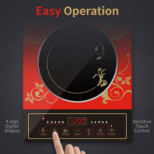 Cuisinière à induction intelligente portable 3500W en acier inoxydable avec écran tactile numérique, cuisson rapide, économie d'énergie - Product Image 4