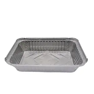 Emballage alimentaire résistant à la chaleur 750ML Boîte à lunch en aluminium avec couvercle en carton Utilisation de cuisine jetable