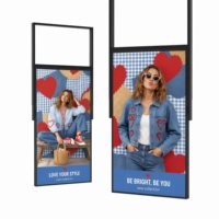 Afficheur publicitaire LCD suspendu au plafond pour les vitrines de cosmétiques, lancement de produits et merchandising visuel