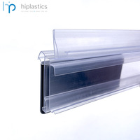 Hiplastics OPHDC-HSBK gondole en plastique bande de données auto prix étiquette moulage porte-billets étagère bord porte-étiquettes pour étagères