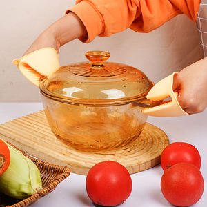 मुफ्त शिपिंग 2.5l बोरोस्सिलिकेट ग्लास बर्तन के लिए ढक्कन के साथ बर्तन स्टू बर्तन - Product Image 3