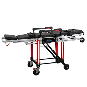 Camilla de ambulancia silla plegable con respaldo ajustable Metal negro dispositivo médico Ce ambulancia Oem Conversión de equipo Interior - Product Image 4
