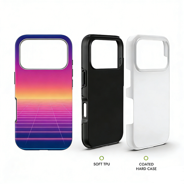 Shock Absorbent Drop Protection 2 in 1 Double Pc Tpu Blank 3d Sublimation Mobile Phone case for Mobile Store
