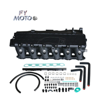 Collecteur d'admission noir ALL CAST pour refroidisseur d'air de charge Gen 2 B58 BMW M340i B58 G20 G29 Supra A90 3.0T 2020+ avec couvercle hexagonal