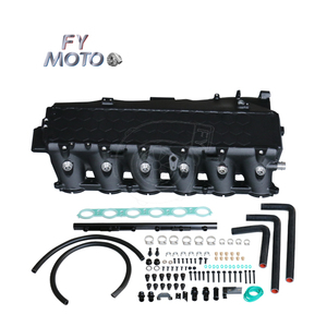 Black ALL CAST INTAKE MANIFOLD untuk Gen <span class=keywords><strong>2</strong></span> B58 Charge air Cooler Intake BMW M340i B58 G20 G29 Supra A90 3.0T 2020+ Penutup Heksagonal - Product Image 2