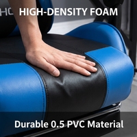 Chaise de jeu en cuir AOR avec fonction inclinable, pivotant à 360° et réglable en hauteur, design industriel pour bureau à domicile
