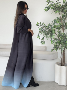 High Quality Islamic Muslim Pleated <strong>Abaya</strong> Modest Dubai Ombre Print <strong>Abaya</strong> for Women - Product Image 5