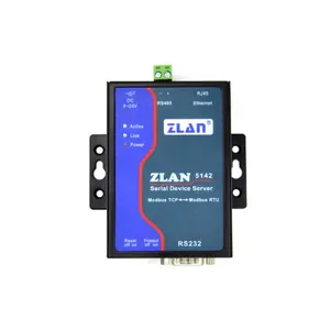 RS232/RS485串行端口Modbus TCP到RTU转换器它也可以用作常规串行服务器ZLAN5142