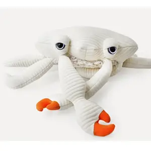 CE/ASTM 2024批发定制婴儿螃蟹毛绒玩具毛绒人物玩具毛绒毛绒龙虾舒适婴儿