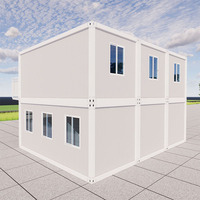 Villa Moderne de Luxe Préfabriquée Extensible à 2 Étages en Conteneur, 2-3 Chambres, Étanche, Écologique, Appartement, École, Salle de Bain