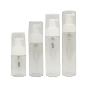 Botella de espuma transparente, dispensador de jabón líquido para mascotas, con bomba de espuma transparente, 30ml, 50ml, 60ml, 80ml
