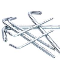 Kustom 9 buah tahan aus Panjang Plum Blossom Hex Torx Set kunci metrik Allen kunci L-Wrench Set baja karbon kelas industri