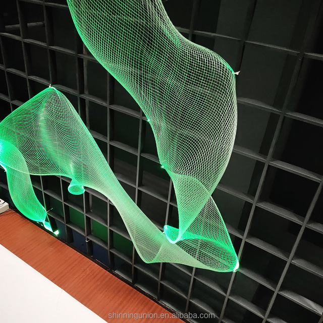 Fiber Optic Mesh Net Light for Christmas Trees - Fiber Mesh Roll RGB LED Fiber Optic Lights for Star Ceiling Trees Home Lighting