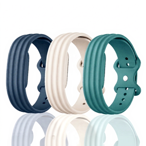 Bracelet de montre en silicone imperméable de style sportif officiel Upro pour Google Fitbit Air, bracelet de remplacement de couleur unie - Product Image 1