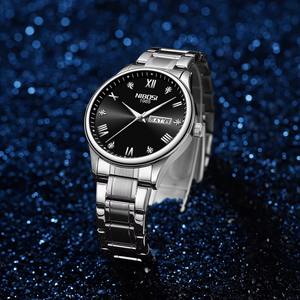 Drioshipping, Correa clásica de acero inoxidable, reloj de cuarzo para hombre, resistente al agua, pantalla de fecha, reloj de pulsera de negocios a la moda, esfera elegante - Product Image 6