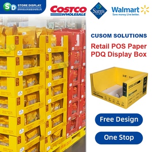 Présentoirs en carton personnalisés pour points de vente, unités de présentation sur palette, combinables en présentoirs complets sur palette pour magasins de jouets et d'aliments pour chats - Product Image 5