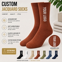 Chaussettes de sport personnalisées avec logo, chaussettes mi-mollet à coussinets doux, conçues pour un confort et une mobilité quotidiens