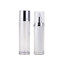 Logo personnalisé 30g/50g/15ml/30ml/50ml/100ml/120ml Boîte d'emballage cosmétique en acrylique Airless vide pour le visage bouteille de lotion crème