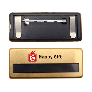 Custom Magnet Blank <strong>Name</strong> <strong>Plate</strong> Badge Tag Metal Magnetic <strong>Name</strong> Badge Pin - Product Image 1