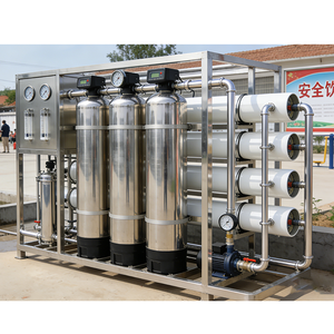 Équipement de purification d'eau par osmose inverse avec pompe et PLC, productivité de 1000 L/heure pour les zones rurales - Product Image 2