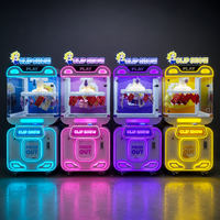 BH Custom High Quality English Indoor Commercial Gift Lucky Box Crane Claw Machine with Flashing Light 1 Year Warranty 110/220V