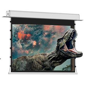 Écran <span class=keywords><strong>de</strong></span> <span class=keywords><strong>projection</strong></span> électrique à encastrer au <span class=keywords><strong>plafond</strong></span>, écran <span class=keywords><strong>de</strong></span> <span class=keywords><strong>projection</strong></span> motorisé électronique blanc mat, se cache dans le <span class=keywords><strong>plafond</strong></span> - Product Image 4