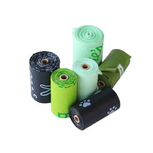 하이 퀄리티 향기 PBAT PLA 옥수수 전분 디스펜서 개 똥 가방 쓰레기 봉투 - Product Image 5