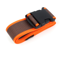 Sangle de bagage en polyester imprimée en gros, réglable, avec logo personnalisé, en nylon, pour voyage