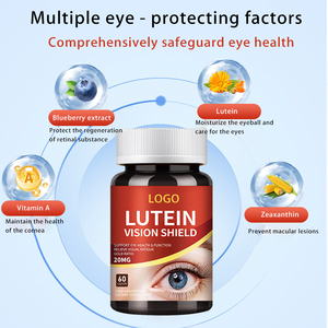 كبسولات لوتين للعناية بالعين للبالغين، زجاجة تحتوي على 60 كبسولة، تخفف من ضبابية الرؤية والرؤية المزدوجة وجفاف العين - آمنة - Product Image 3