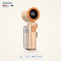 Ventilateur portable turbo à clipser à la taille pour extérieur, 100 niveaux de vitesse, 24000 tours/min, rechargeable 3000 mAh, refroidissement mains libres