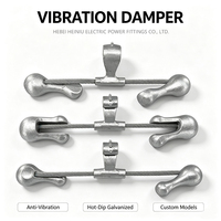 Amortisseur de vibrations Stockbridge galvanisé haute résistance pour lignes électriques aériennes