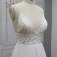 Robe de mariée moderne de luxe 2022, dos nu, corsage avec tulle doux, belle dentelle et décorations d'appliques
