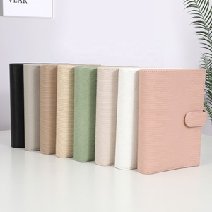 Ins <span class=keywords><strong>Etsy</strong></span> FB TK Best Seller siyah beyaz gri pembe bej A6 Lizard yüzük bütçe Binder cüzdan düğmesi ile gündem planlayıcısı olarak - Product Image 6