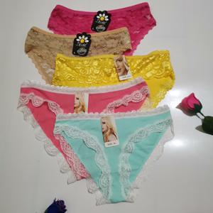 YCH Groothandel Goede Kwaliteit Goedkope Ondergoed Leveranciers Diverse Ondergoed Strings Kant Graffiti Buitenlandse Handel Dames Bloemige Onderbroek - Product Image 2