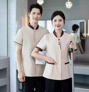 Uniforme de Trabajo Exclusivo para Personal de Limpieza de Hotel, Manga Corta, para Hombre y <span class=keywords><strong>Mujer</strong></span> - Product Image 3