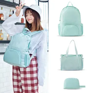 Hot Bán Unisex Tùy Chỉnh Công Suất Lớn Mochila Plegable Thể Thao Ngoài Trời Trọng Lượng Nhẹ Gấp Du Lịch Ba Lô Máy Tính Xách Tay Túi Của Nam Giới Túi