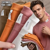 T-shirt en coton tricoté 230 g/m² 100 % coton, coupe classique, prélavé, léger, tendance pour hommes et femmes