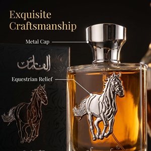 Eau de <span class=keywords><strong>Parfum</strong></span> Thème Équestre Arabe 25ml – <span class=keywords><strong>Parfum</strong></span> Léger Portable avec Bouteille Gravée Cheval pour Trajet Quotidien et Rendez-vous - Product Image 4