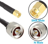 Câble coaxial RF à très faible perte ALSR400/ALSR300/ALSR240/ALSR200/ALSR195 avec connecteur mâle 50 K/N/TNC et gaine LSZH