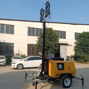 Super Factory 9M Mobile <b>Light</b> Tower LED Diesel Powered High Brightness Portable <b>Lighting</b> Equipment For Mining And Ranching - Product Image 3