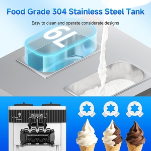 Máquina <span class=keywords><strong>de</strong></span> Helado Suave Comercial <span class=keywords><strong>de</strong></span> 3 Cabezales, 2000W, <span class=keywords><strong>de</strong></span> Mostrador, con Pantalla Digital, Tanque <span class=keywords><strong>de</strong></span> 1.6 Galones, Acero Inoxidable, Fruit Energy Star - Product Image 6
